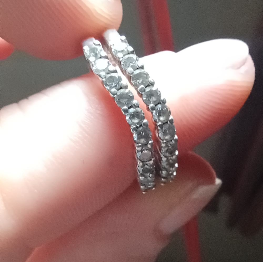 Set of two silver bands